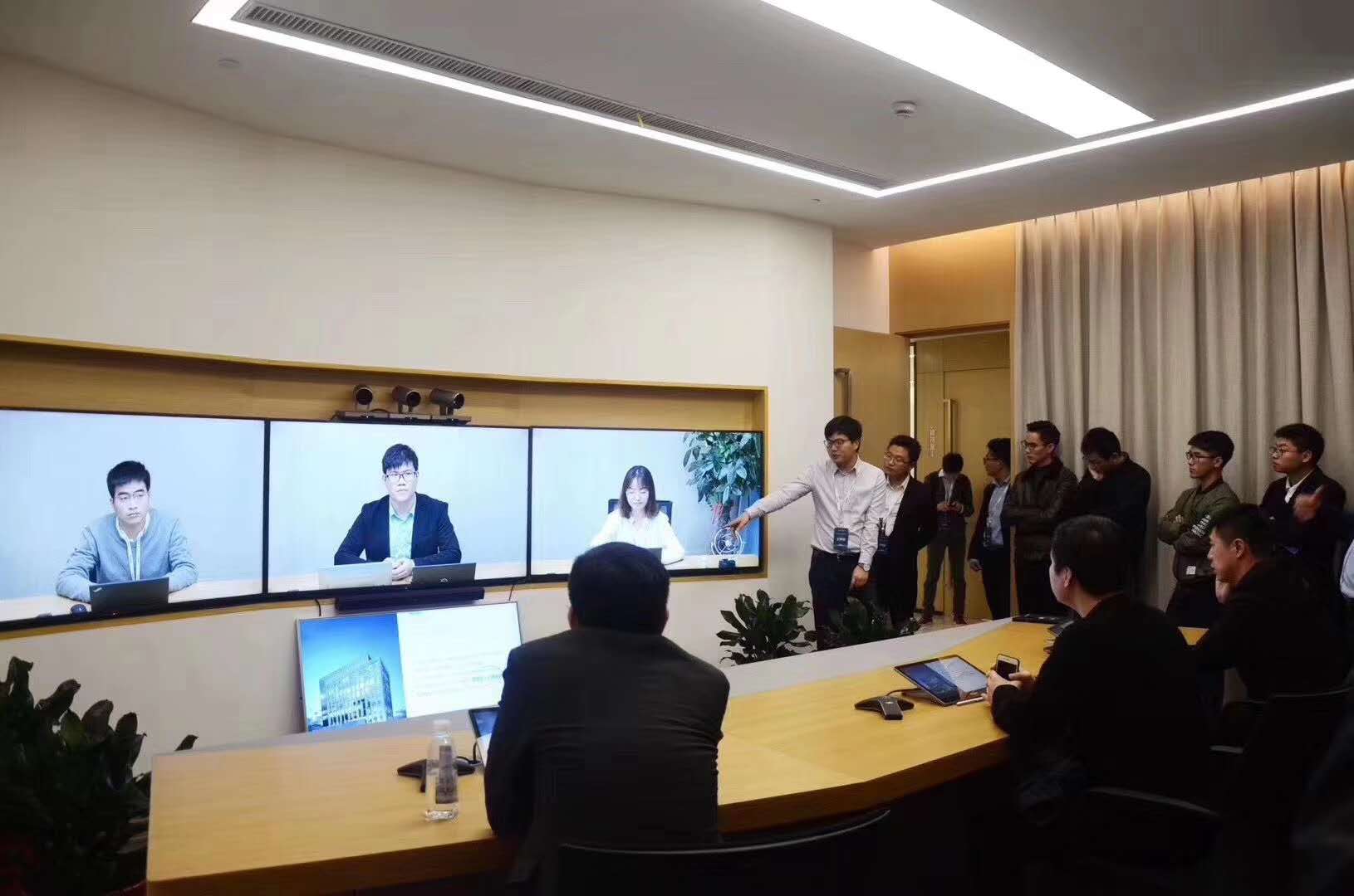 視頻會(huì)議現(xiàn)場(chǎng)